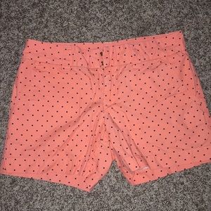 Coral Tommy Hilfiger Polka-Dot Shorts